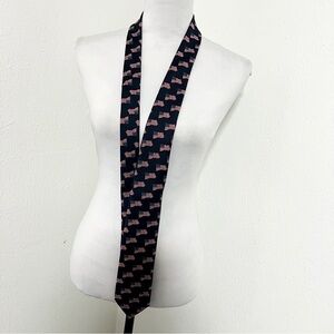 American Lifestyle Men’s Blue and Red Flag Geometric Pattern Tie Stylish Look